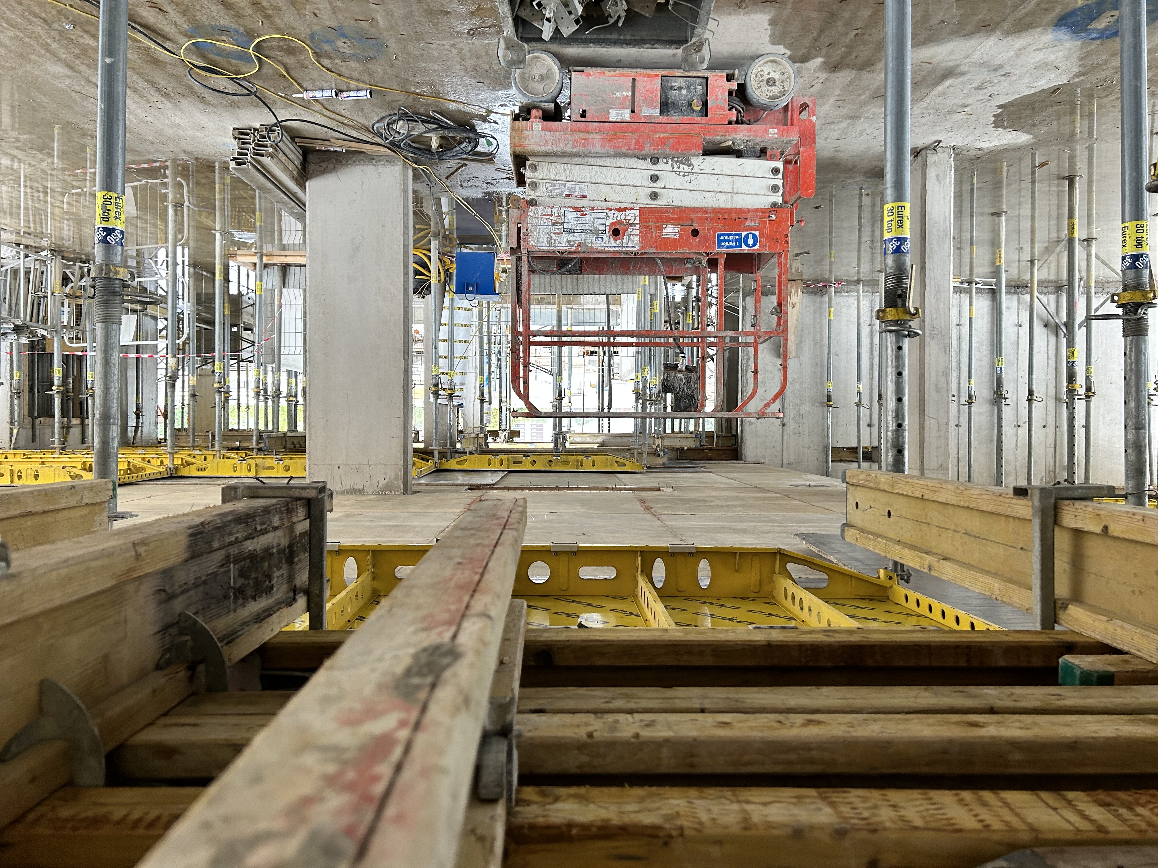 inside of a building site - the inside of the college